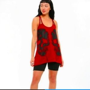 Midnight Hour Glitter Skull Top Size XS Hot Topic